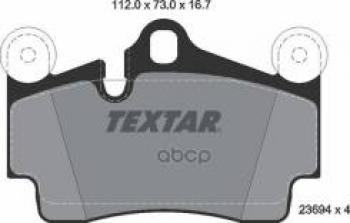 Колодки тормозные задние (4шт.) TEXTAR Volkswagen Touareg GP дорестайлинг (2002-2007)