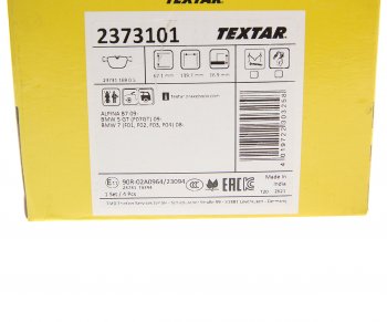 5 649 р. Колодки тормозные задние (4шт.) TEXTAR BMW X6 E71 дорестайлинг (2008-2012)  с доставкой в г. Пермь. Увеличить фотографию 3