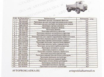 2 099 р. Прокладка двигателя ЯМЗ-238 комплект АВТОПРОКЛАДКА АВТОПРОКЛАДКА 238-100*у  с доставкой в г. Пермь. Увеличить фотографию 2