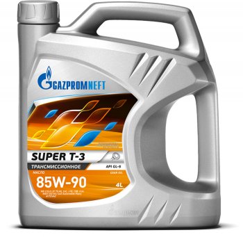 1 669 р. Масло трансмиссионное SUPER-T3 GL-5 85W90 мин.4л GAZPROMNEFT GAZPROMNEFT 2389901364  с доставкой в г. Пермь. Увеличить фотографию 1