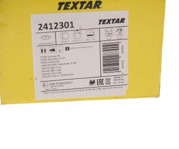 5 649 р. Колодки тормозные передние (4шт.) TEXTAR Ford Galaxy 2 дорестайлинг (2006-2010)  с доставкой в г. Пермь. Увеличить фотографию 4