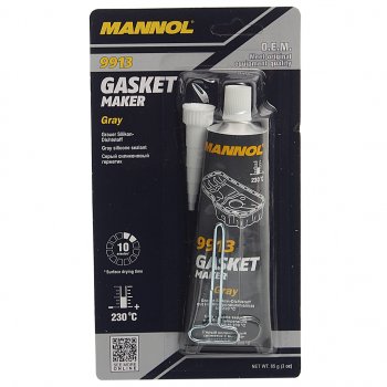 329 р. Герметик прокладка серый термостойкий 85г -40С+230С Gasket Maker 9913 MANNOL MANNOL 2417  с доставкой в г. Пермь. Увеличить фотографию 1