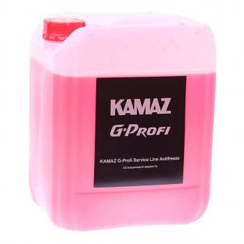 1 969 р. Антифриз красный 10л KAMAZ G-Profi Service Line Antifreeze (ОАО КАМАЗ) GAZPROMNEFT 2422210232  с доставкой в г. Пермь. Увеличить фотографию 1