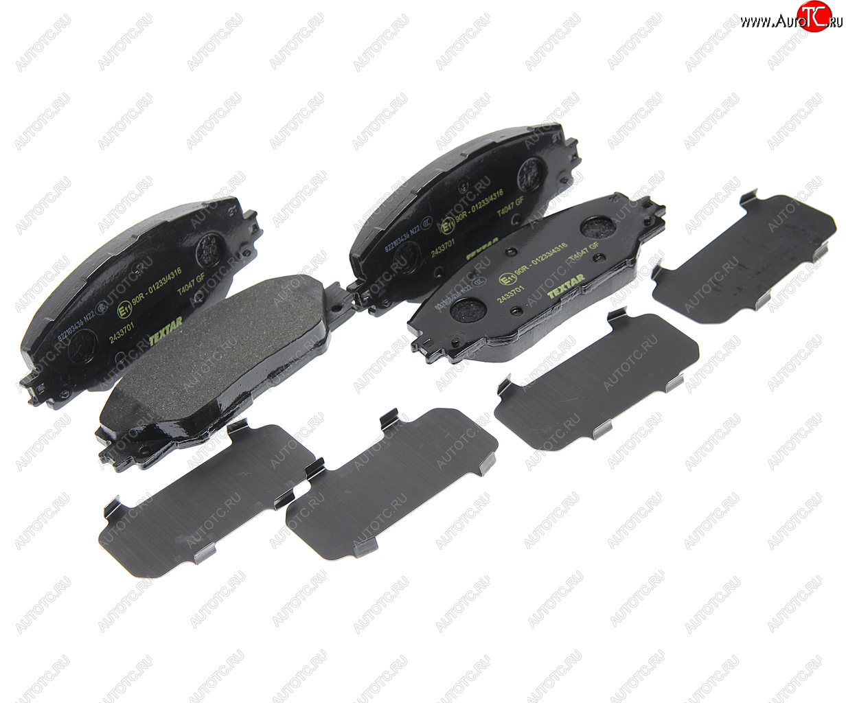 3 689 р. Колодки тормозные передние (4шт.) TEXTAR Toyota Auris E150 хэтчбэк 5 дв. рестайлинг (2010-2012)  с доставкой в г. Пермь