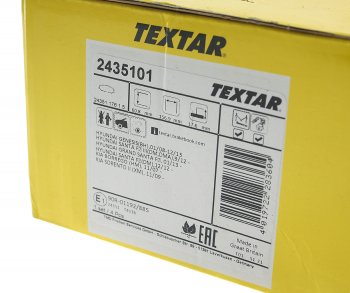4 999 р. Колодки тормозные передние (4шт.) TEXTAR Hyundai Santa Fe DM дорестайлинг (2012-2016)  с доставкой в г. Пермь. Увеличить фотографию 3
