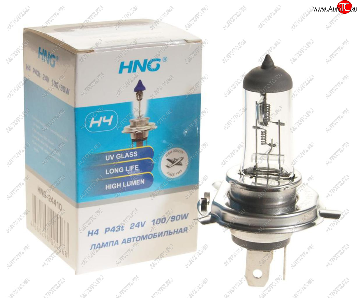 192 р. Лампа 24V H4 10090W P43t-38 Long Life HNG HNG 24410  с доставкой в г. Пермь