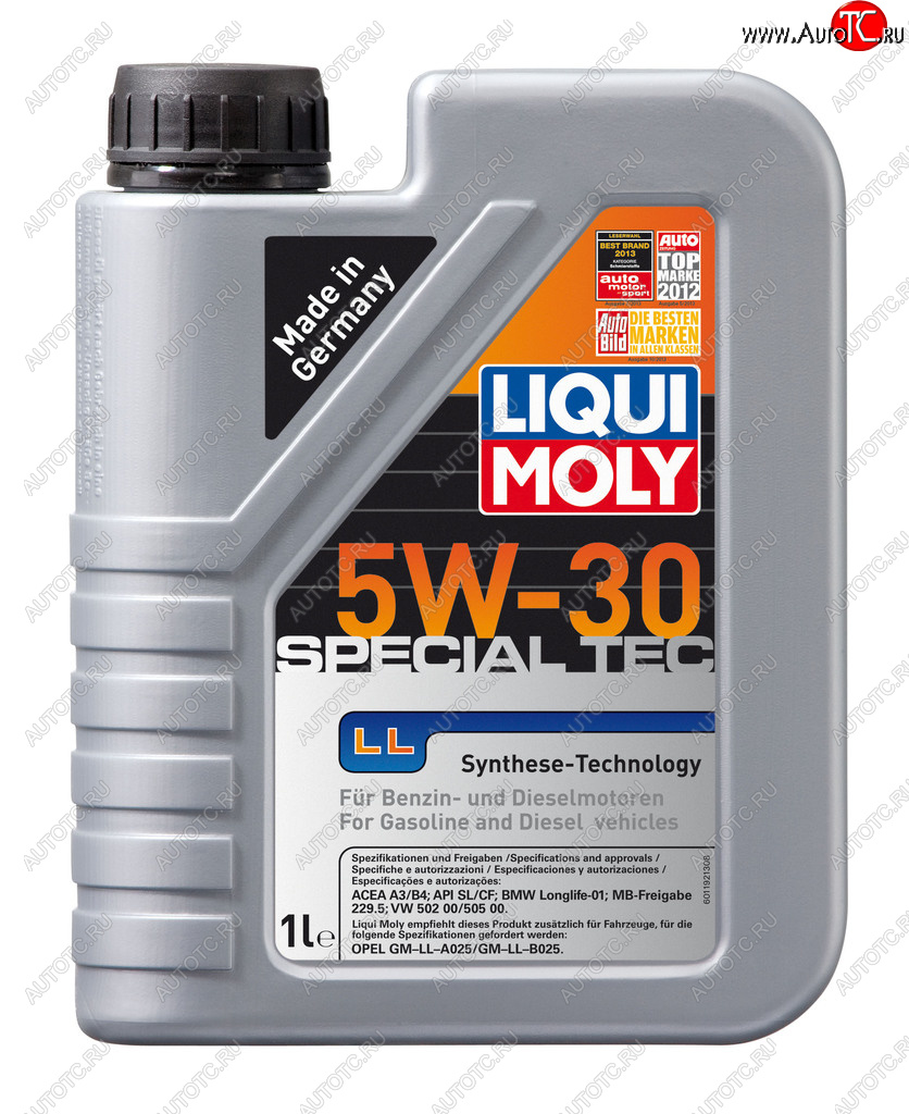 1 999 р. Масло моторное SPECIAL TEC LL 5W30 синт.1л LIQUI MOLY LIQUI MOLY 2447  с доставкой в г. Пермь