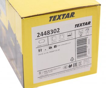 4 099 р. Колодки тормозные задние (4шт.) TEXTAR Volkswagen Passat B5.5 седан рестайлинг (2000-2005)  с доставкой в г. Пермь. Увеличить фотографию 4