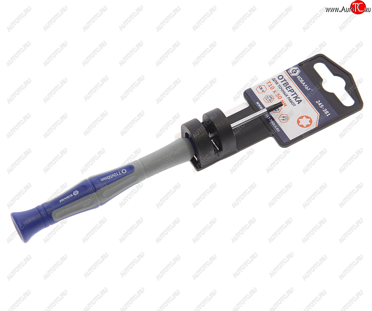 133 р. Отвертка TORX T10х50мм магнитная КОБАЛЬТ КОБАЛЬТ 245-381  с доставкой в г. Пермь