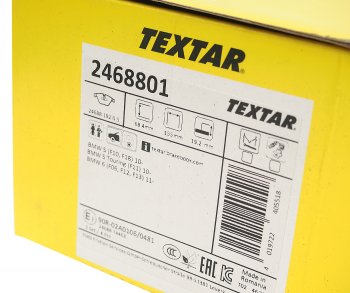 6 549 р. Колодки тормозные передние (4шт.) TEXTAR BMW 7 серия F01-F04 седан (2008-2015)  с доставкой в г. Пермь. Увеличить фотографию 3