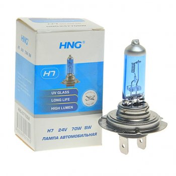 153 р. Лампа 24V H7 70W PX26d Super White HNG HNG 24770sw  с доставкой в г. Пермь. Увеличить фотографию 1