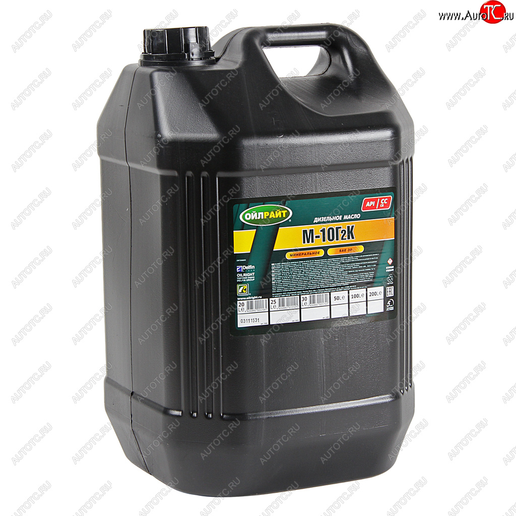 3 099 р. Масло дизельное М10Г2К мин.20л OIL RIGHT OIL RIGHT 2500  с доставкой в г. Пермь