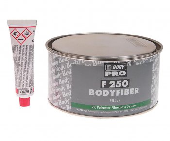 1 589 р. Шпатлевка со стекловолокном FIBER 250 1.5кг BODY BODY 2500600001  с доставкой в г. Пермь. Увеличить фотографию 1
