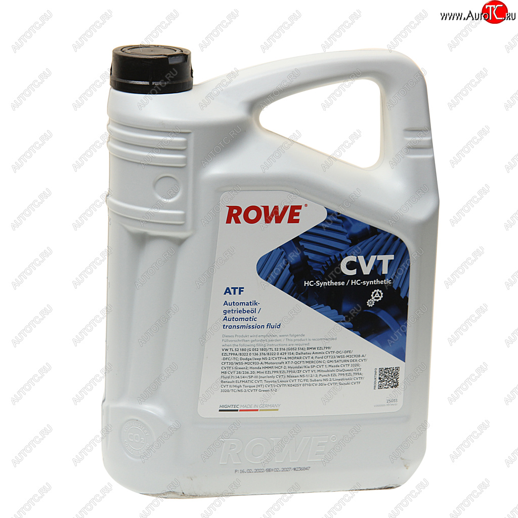 6 899 р. Масло трансмиссионное HIGHTEC ATF CVT синт.5л янтарное ROWE ROWE 25055-0050-99  с доставкой в г. Пермь