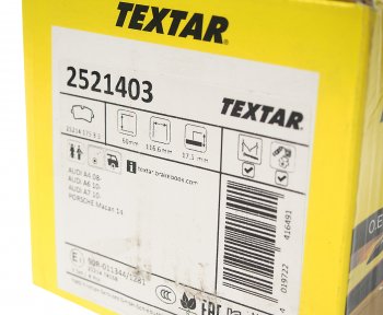 5 449 р. Колодки тормозные задние (4шт.) TEXTAR Audi A6 C7 дорестайлинг, седан (2010-2014)  с доставкой в г. Пермь. Увеличить фотографию 3
