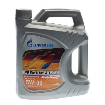 2 399 р. Масло моторное PREMIUM A3 SLCFA3B4 5W30 синт.4л GAZPROMNEFT GAZPROMNEFT 253142485  с доставкой в г. Пермь. Увеличить фотографию 1