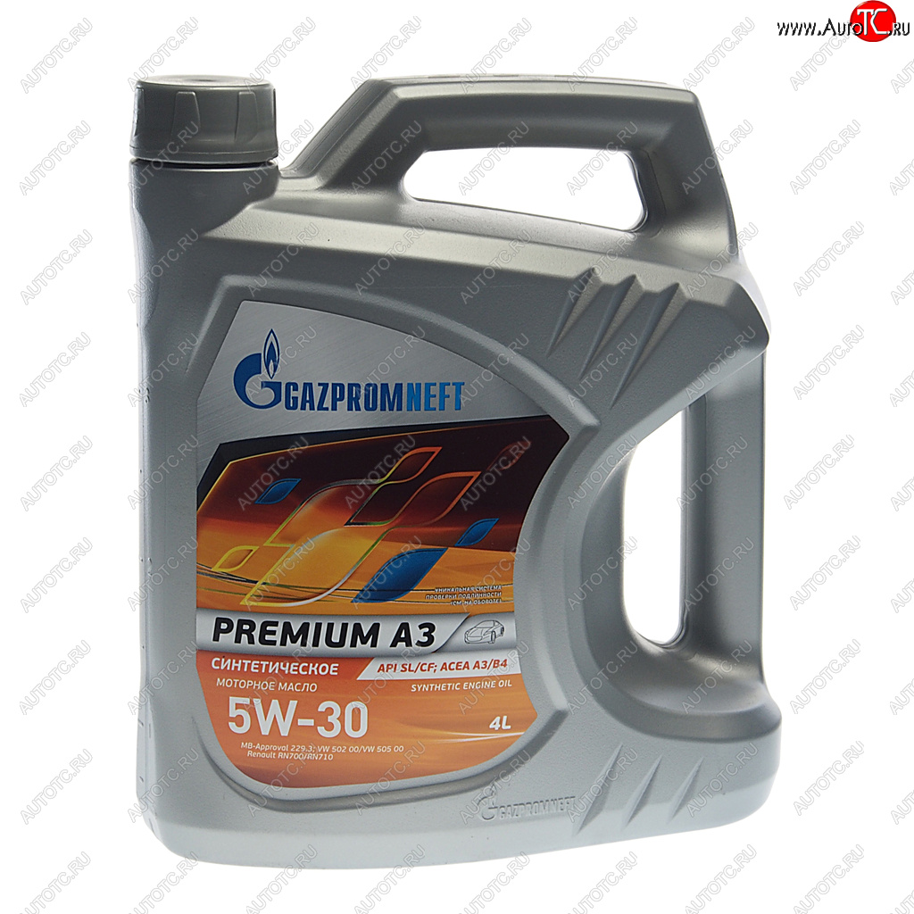 2 399 р. Масло моторное PREMIUM A3 SLCFA3B4 5W30 синт.4л GAZPROMNEFT GAZPROMNEFT 253142485  с доставкой в г. Пермь