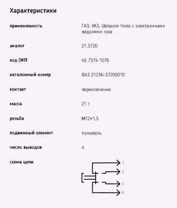 198 р. Выключатель стоп-сигнала ВАЗ-2123,ГАЗ-3302,ГАЗель Next ЕВРО-3 ЭМИ ЭМИ 25.3720-01  с доставкой в г. Пермь. Увеличить фотографию 2