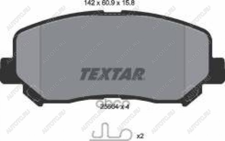 5 999 р. Колодки тормозные передние (4шт.) TEXTAR Mazda CX-5 KE дорестайлинг (2011-2014)  с доставкой в г. Пермь