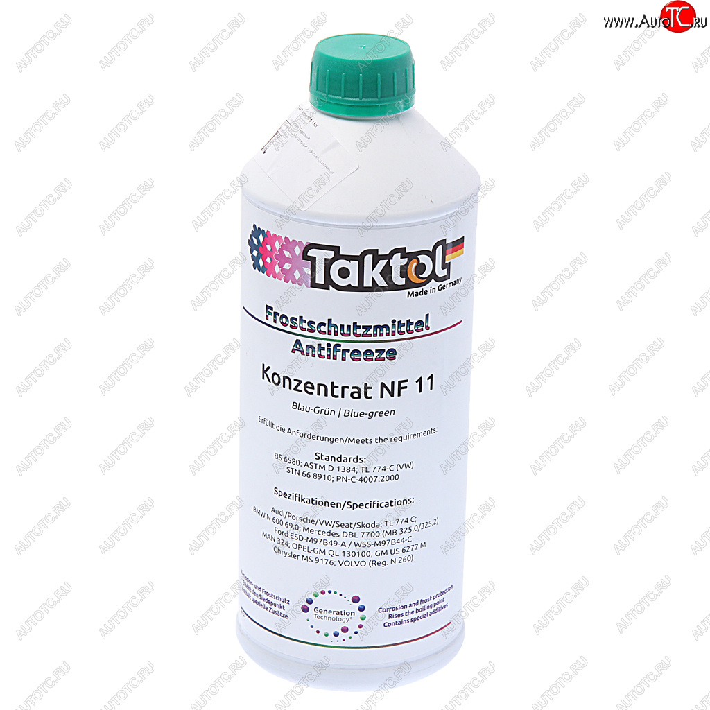 1 089 р. Антифриз сине-зеленый концентрат 1.5л NF11 TAKTOL TAKTOL 26008 TAKTOL 26008  с доставкой в г. Пермь