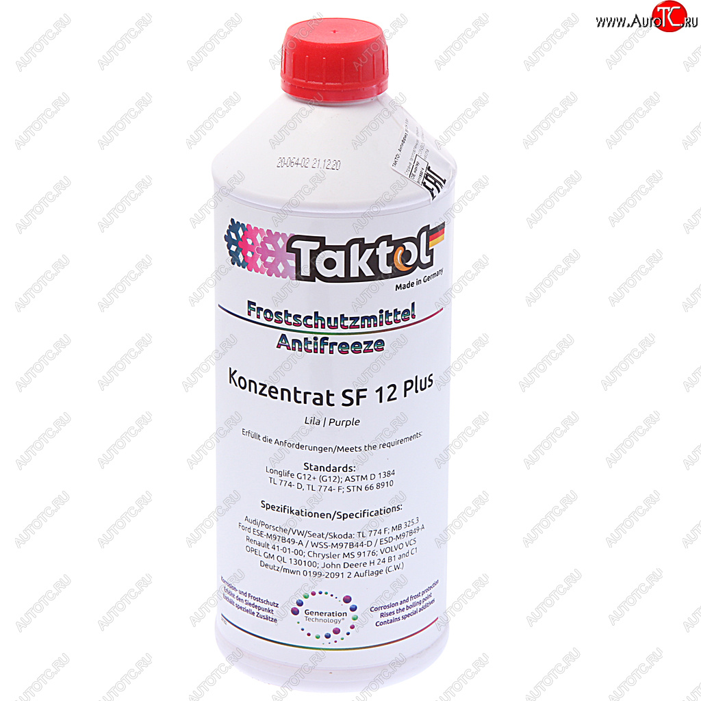 1 299 р. Антифриз красный концентрат 1.5л SF12+ TAKTOL TAKTOL 26009  с доставкой в г. Пермь