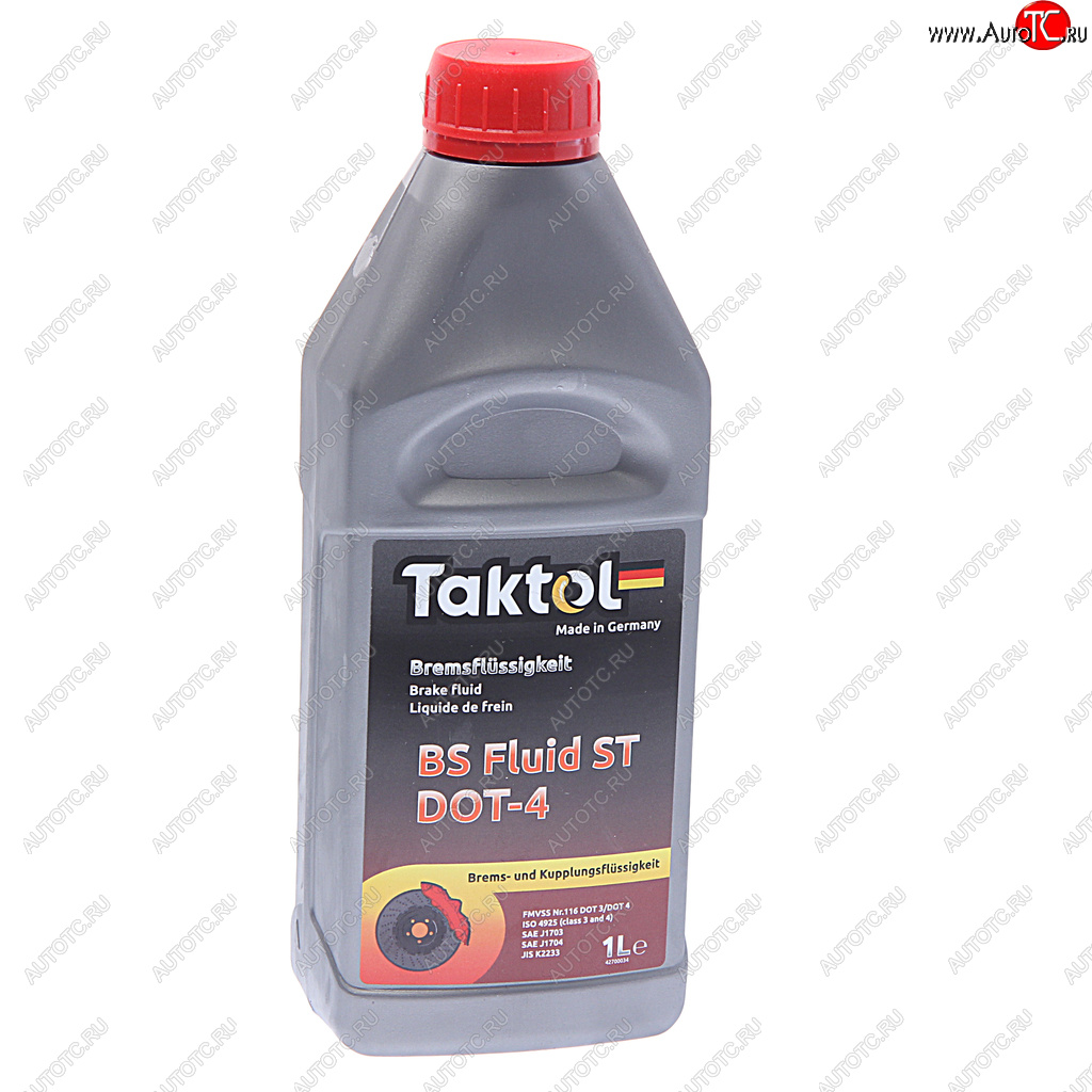 1 189 р. Жидкость тормозная DOT-4 1л TAKTOL TAKTOL 26012  с доставкой в г. Пермь