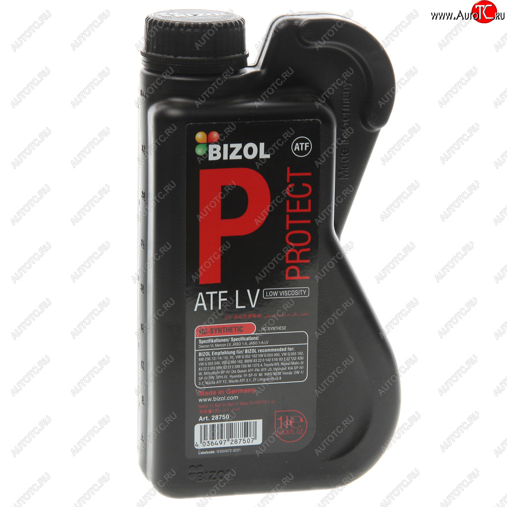 1 589 р. Масло трансмиссионное ATF Protect LV для АКПП 1л BIZOL BIZOL 28750  с доставкой в г. Пермь