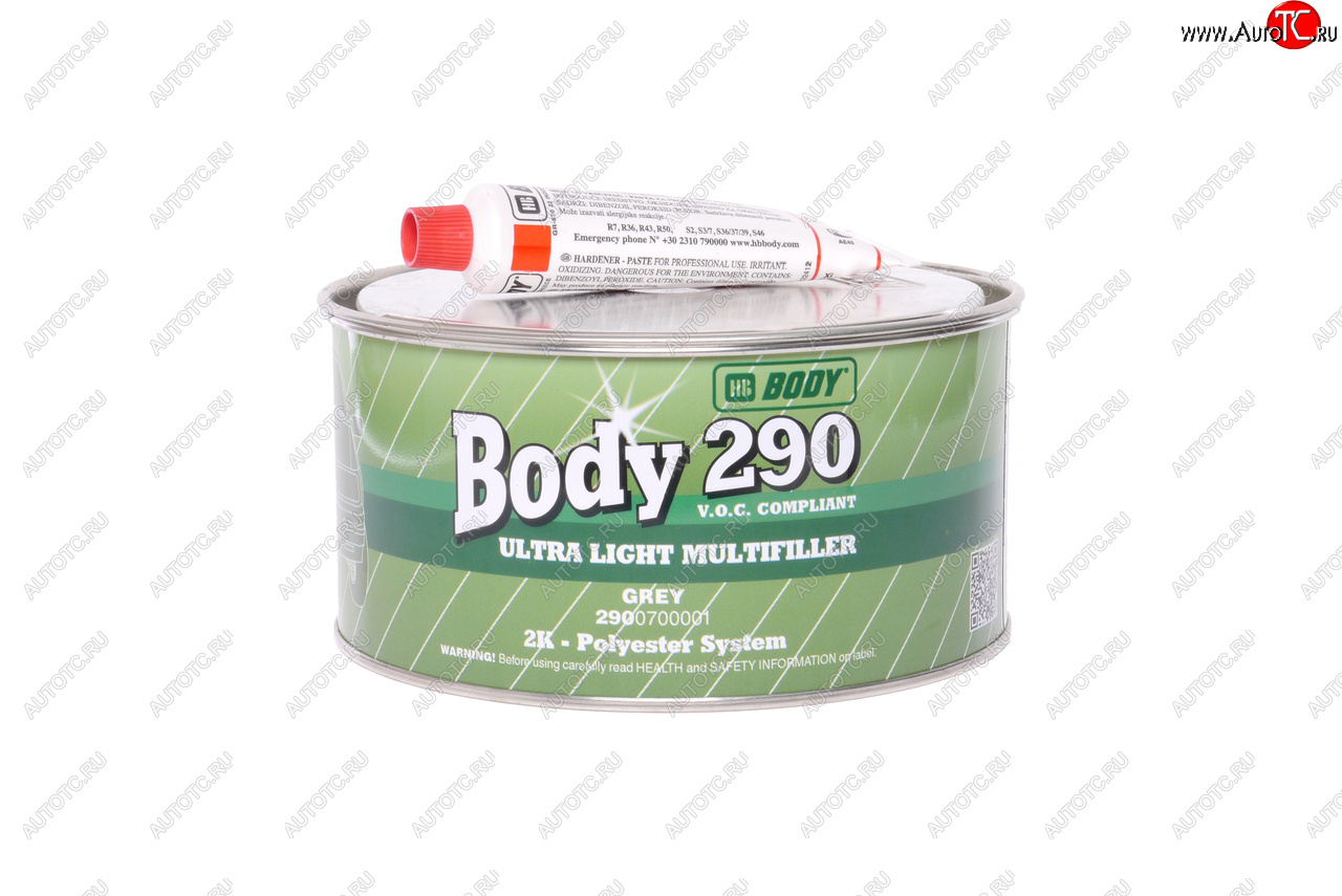 1 399 р. Шпатлевка доводочная ULTRA LIGHT 290 1л BODY BODY 2901300001  с доставкой в г. Пермь