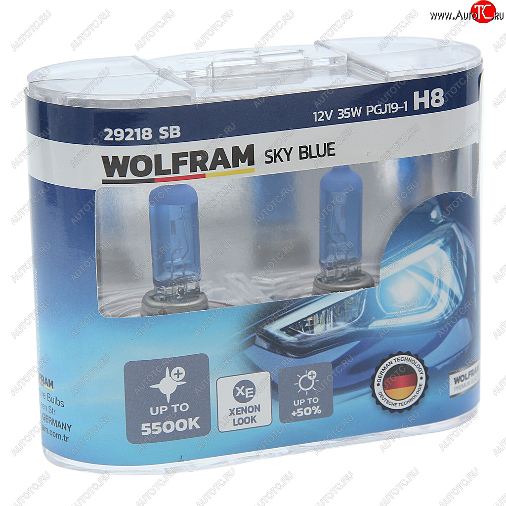 2 159 р. Лампа 12V H8 35W PGJ19-1 бокс (2шт.) White Light WOLFRAM WOLFRAM 29218sb  с доставкой в г. Пермь
