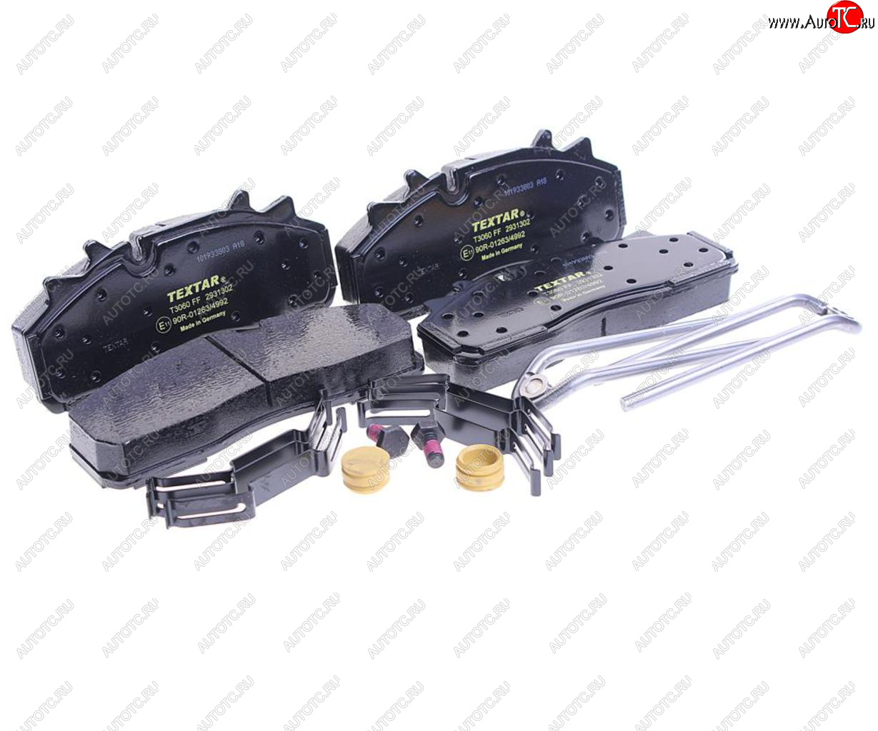 9 899 р. Колодки тормозные SAF дисковые (211x93x30) (4шт.) TEXTAR TEXTAR 2931302 TEXTAR 2931302  с доставкой в г. Пермь