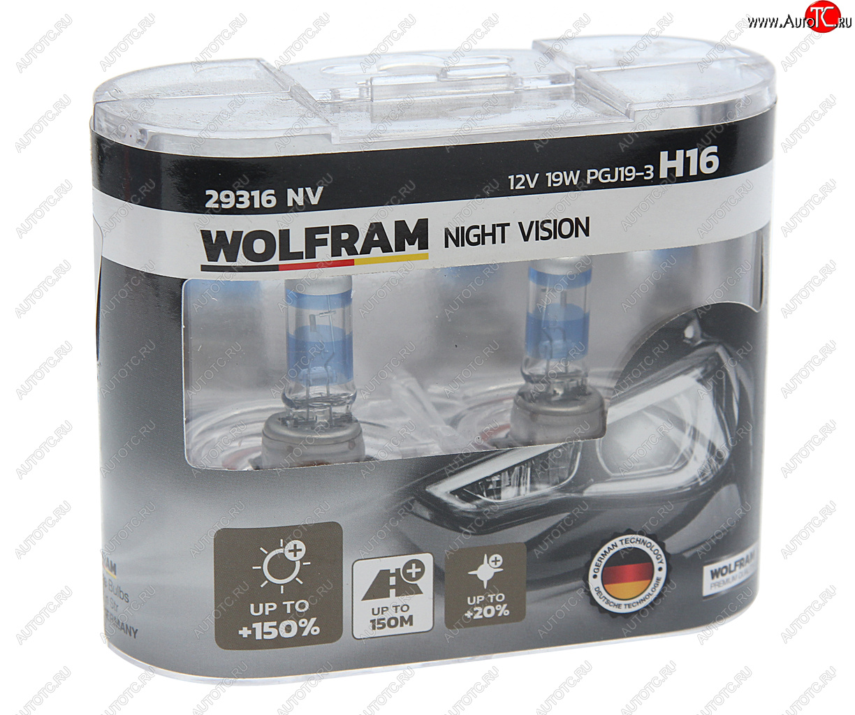 2 699 р. Лампа 12V H16 19W PGJ19-3 +150% бокс (2шт.) Extra Light WOLFRAM WOLFRAM 29316nv  с доставкой в г. Пермь