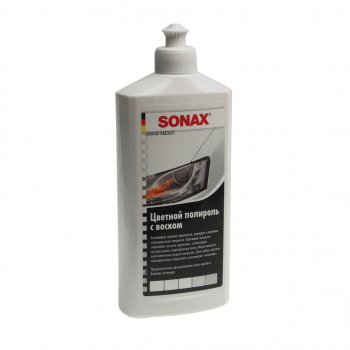 979 р. Полироль кузова белая 500мл SONAX SONAX 296000  с доставкой в г. Пермь. Увеличить фотографию 1