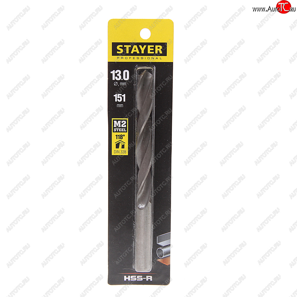 519 р. Сверло по металлу 13.0х151мм HSS STAYER STAYER 29602-13  с доставкой в г. Пермь