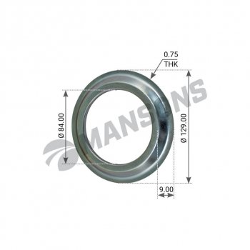 84 р. Кольцо BPW (ECO) маслоотражающее ступицы (6.5-9т) MANSONS MANSONS 300.011  с доставкой в г. Пермь. Увеличить фотографию 1