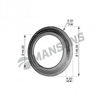 80 р. Кольцо BPW (ECO,ECO Plus) маслоотражающее ступицы (10-12т,8-9т) MANSONS MANSONS 300.012  с доставкой в г. Пермь. Увеличить фотографию 1