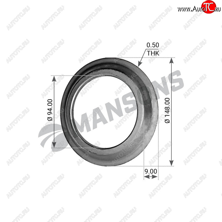 80 р. Кольцо BPW (ECO,ECO Plus) маслоотражающее ступицы (10-12т,8-9т) MANSONS MANSONS 300.012  с доставкой в г. Пермь