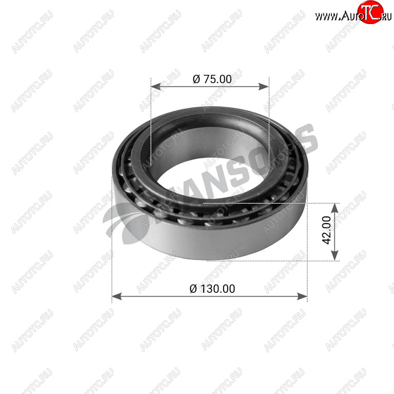 1 349 р. Подшипник ступицы MERCEDES SCANIA MAN SAF BPW наружный (33215) (75х130х41) MANSONS MANSONS 300.017  с доставкой в г. Пермь