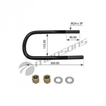 Стремянка BPW рессоры (М24х3360х155) MANSONS MANSONS 300.125