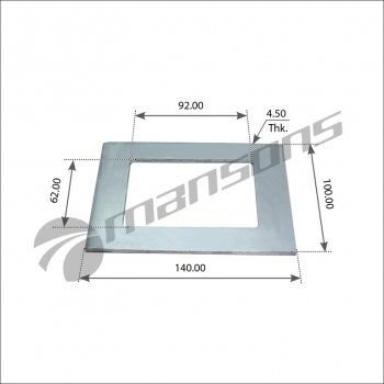 168 р. Пластина BPW рессоры (140x101x4.5) MANSONS MANSONS 300.240  с доставкой в г. Пермь. Увеличить фотографию 1