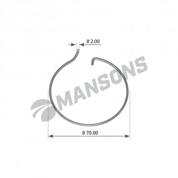 36 р. Кольцо стопорное BPW крышки ступицы MANSONS MANSONS 300.360  с доставкой в г. Пермь. Увеличить фотографию 1
