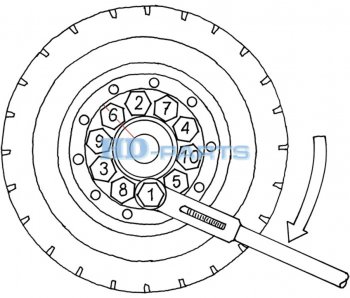 210 р. Гайка колеса SCANIA P,G,R,T (M22х78-11BSFh-30ключ 33мм) юбка подвижная HD-PARTS HD-PARTS 309200  с доставкой в г. Пермь. Увеличить фотографию 5