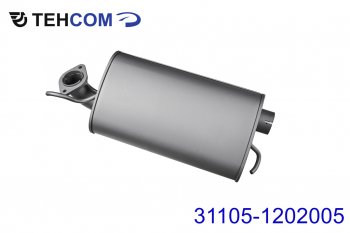4 799 р. Резонатор ГАЗ-31105 дв.ЗМЗ,Крайслер ЕВРО-3 ТЕХКОМ ТЕХКОМ 31105-1202005  с доставкой в г. Пермь. Увеличить фотографию 1