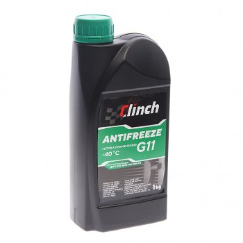 282 р. Антифриз зеленый -40C 1л G11 CLINCH CLINCH 311231g  с доставкой в г. Пермь. Увеличить фотографию 1