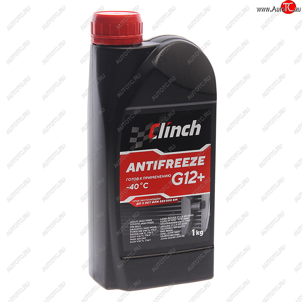 299 р. Антифриз красный -40C 1л G12+ CLINCH CLINCH 311241r  с доставкой в г. Пермь