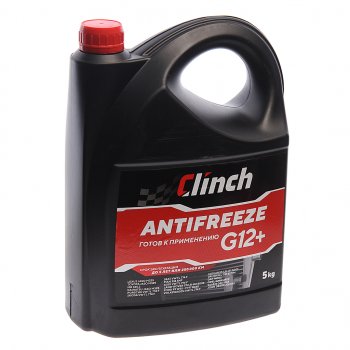 1 059 р. Антифриз красный -40C 5л G12+ CLINCH CLINCH 311245r  с доставкой в г. Пермь. Увеличить фотографию 1