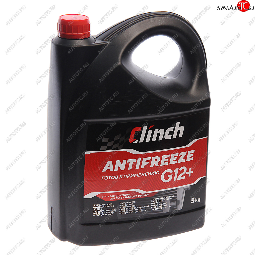 1 059 р. Антифриз красный -40C 5л G12+ CLINCH CLINCH 311245r  с доставкой в г. Пермь