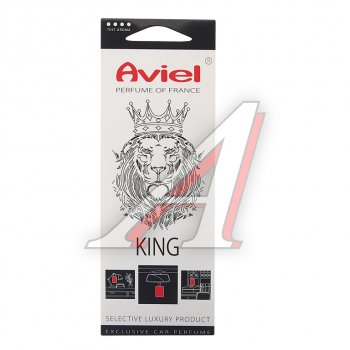Ароматизатор подвесной картонный (King) Perfume of France AVIEL AVIEL 31891
