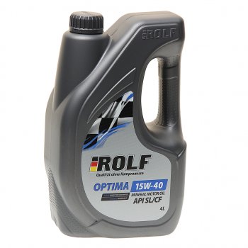 1 499 р. Масло моторное OPTIMA API SLCF 15W40 мин. 4л ROLF ROLF 322433  с доставкой в г. Пермь. Увеличить фотографию 1