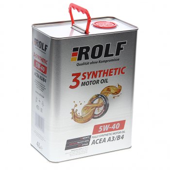 3 289 р. Масло моторное 3-SYNTHETIC A3B4 5W40 синт.4л ROLF ROLF 322551  с доставкой в г. Пермь. Увеличить фотографию 1