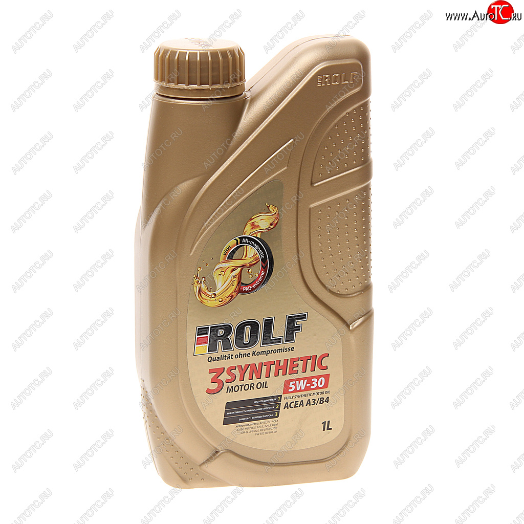 1 129 р. Масло моторное 3-SYNTHETIC A3/B4 5W30 синт.1л ROLF ROLF 322732 ROLF 322732  с доставкой в г. Пермь